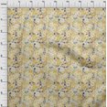thumbnail image 4 of oneOone Polyester Spandex Yellow Fabric Floral Sewing Craft Projects Fabric Prints By Yard 56 Inch Wide, 4 of 4