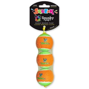 Squeaky Tennis Ball Dog Toys 3 pack