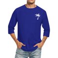 thumbnail image 1 of Birdeem Chemises pour Hommes Hommes Imprimé Col Rond Décontracté Mode Manches Courtes Blouses Col Rond Chemises, 1 of 9