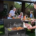 thumbnail image 2 of GPCT Portable Charcoal Grill Foldable BBQ Suitcase Grill Shelf, 2 of 8