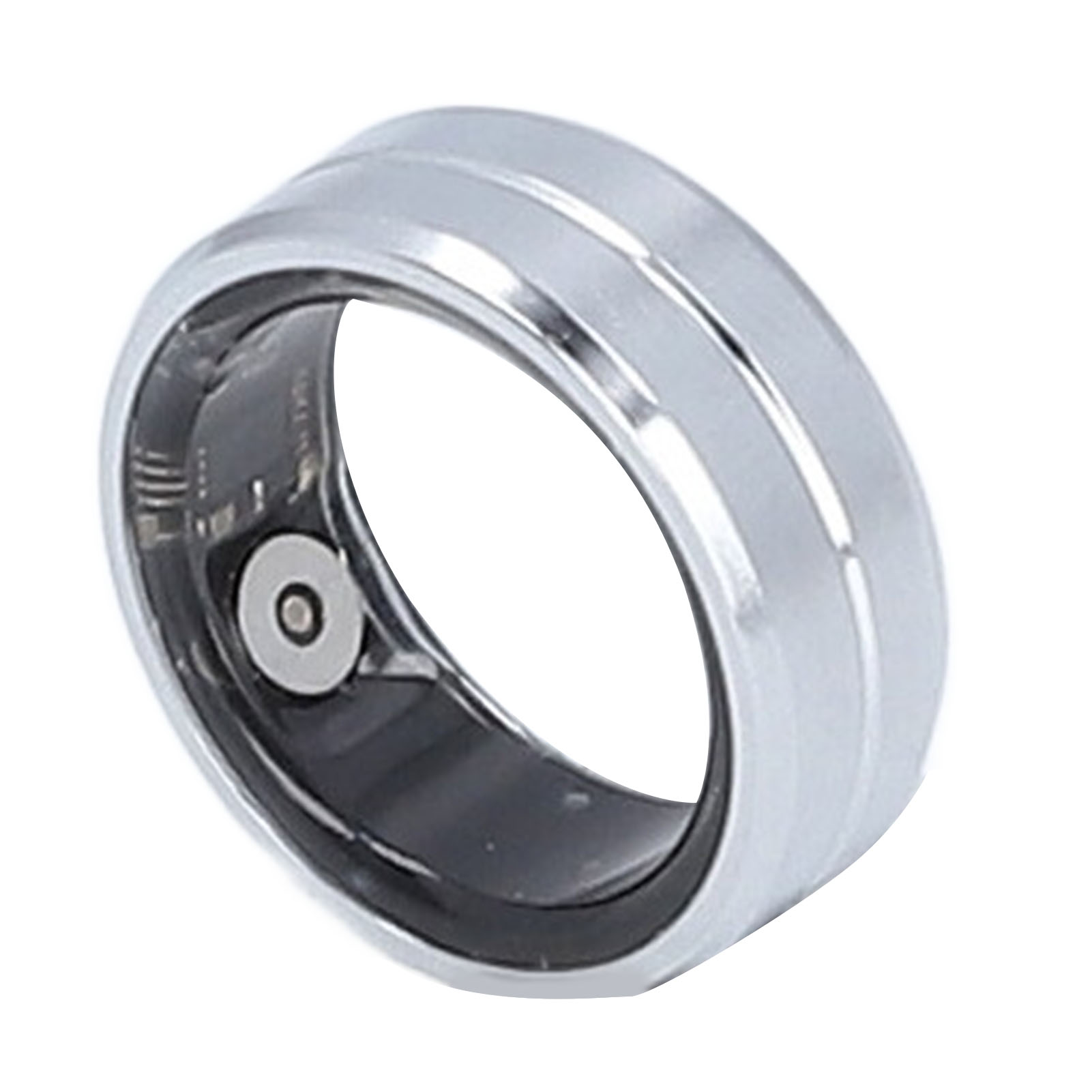 Smart Ring, Pedometer IP68 Waterproof Fitness Tracker Ring Lightweight  for Men for Women Black,Silver