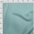 thumbnail image 2 of oneOone Polyester Lycra Turquoise Blue Fabric Check Check Dress Material Fabric Print Fabric By The Meter 56 Inch Wide, 2 of 4