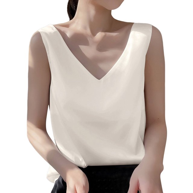 HNMKIU Tank Tops For Women Plus Size Fashionable V Neck Loose Pullover Tank Tops For Women With Sleeveless Tops