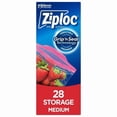 thumbnail image 1 of Ziploc® Storage Bags with Stay Open Technology, Medium, 28 Bags, 1 of 4