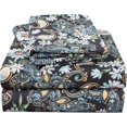 thumbnail image 1 of Ensemble de Draps Imprimés Floraux Très Grand Microfibre Douce Draps Botaniques Poches Extra Profondes Pièces, 1 of 6