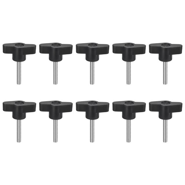 Uxcell Vis de Serrage en Acier Inoxydable 304 en Forme de T Vis à Pouce M5 x 30mm 10