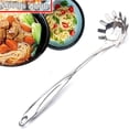 thumbnail image 4 of Kitchen Utensils for Cooking Robust 201 Stainless Steel Pasta Spoon Server with Ergonomic Handle – 136 Inches Rustproof Spaghetti Server for Everyday Kitchen Use, 4 of 6