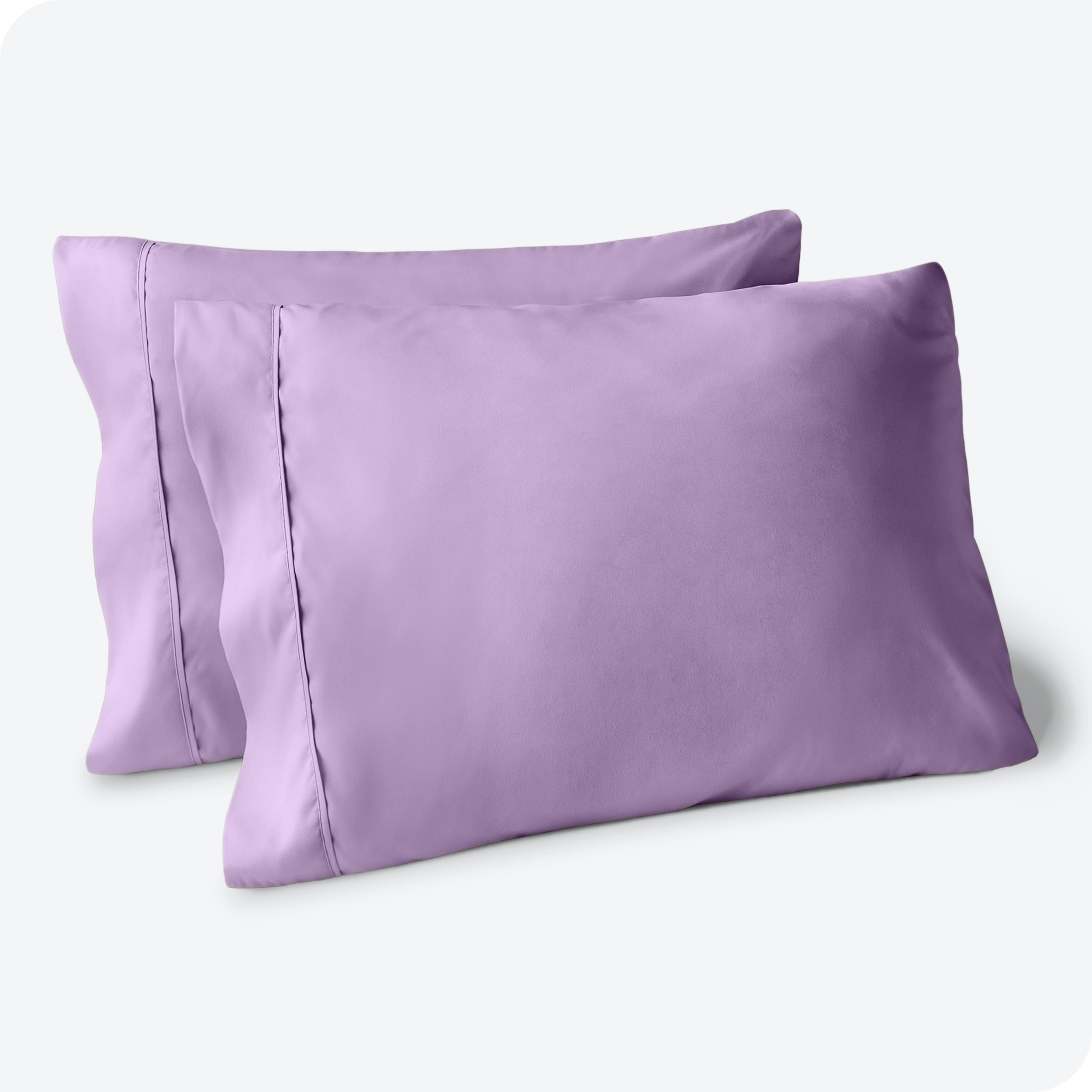 Bare Home Pillowcase Set - Premium 1800 Collection - Double Brushed - Ultra Soft - King Size, Lavender, 2 Count