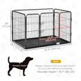 thumbnail image 3 of PawHut 4 Panels Dog Playpen, Heavy Duty Dog Fence for Indoor Outdoor Use, 3 of 10