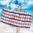 thumbnail image 3 of XZNGL Independence Day Microfiber Beach Towel Super Lightweight Colorful Bath Towel Sandproof Beach Blanket Multi-Purpose Towel For Travel Swimming Pool 27x55 Inch, 3 of 9