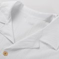 thumbnail image 4 of Birdeem Chemise Décontractée pour Hommes Col Rabattu Poche Bouton Manches Longues Blouse, 4 of 9