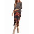 thumbnail image 2 of Women'S Wool Blend Classic Crew Neck Casual Fall Sweaters Brown XL, 2 of 9