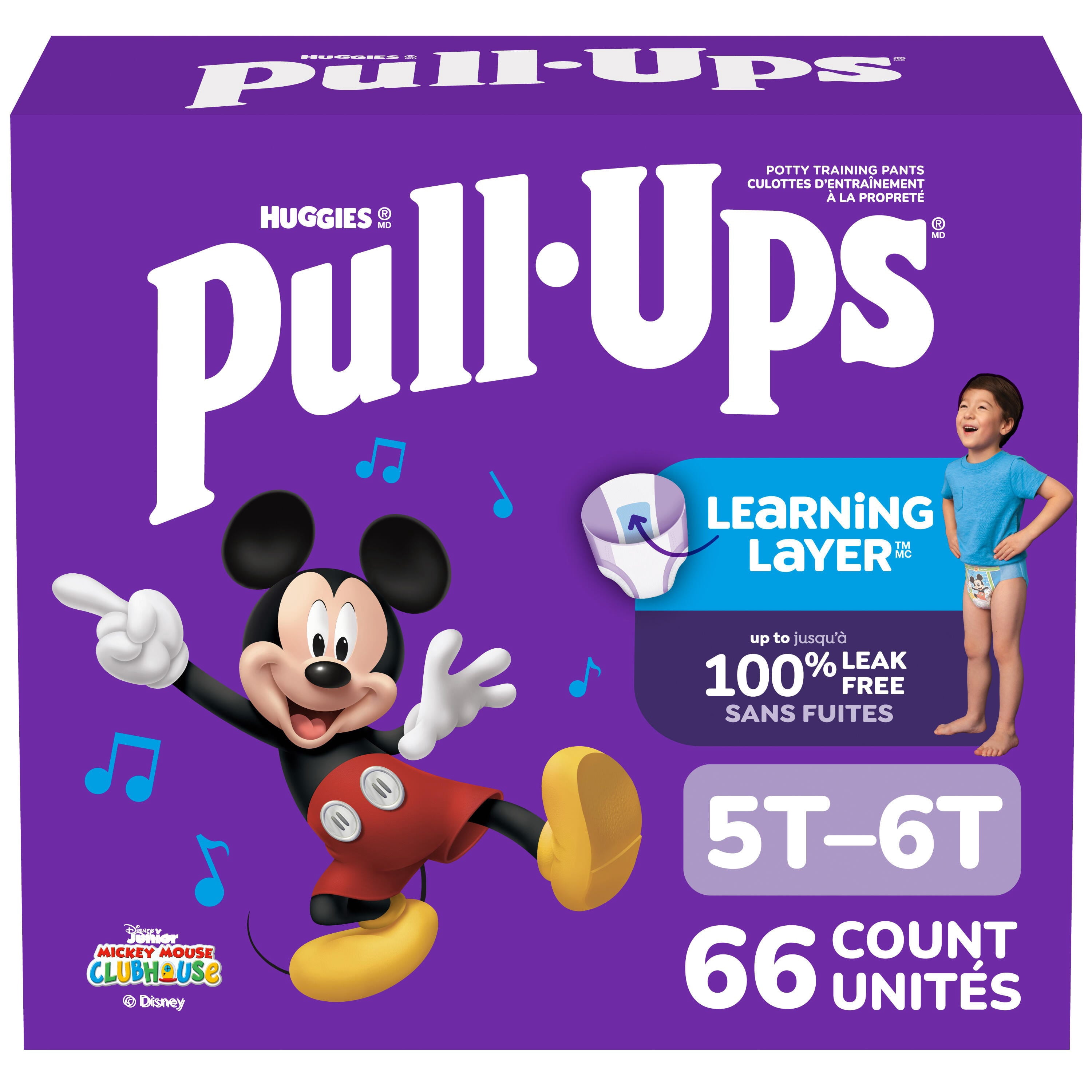 Pull-Ups Boys' Potty Training Pants, 6T-7T (55-75 lbs), 58 Count