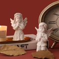 thumbnail image 4 of Maytalsory Resin White Angel Statue Elegant Desktop Decor Collection Window Props for Christmas prayer boy 1Set, 4 of 6