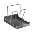 thumbnail image 2 of Storage Rack For Pot Lid And Tablecloth With V-shaped Groove Antis Slip And Water Tray Kitchen Desktop Storage Rack, 2 of 6