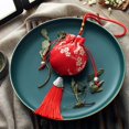 thumbnail image 4 of Chinese Style Sachet Jewelry Bag Embroidery Bag Coin Purse Car Pendant, 4 of 7