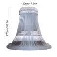 thumbnail image 3 of FcBaudy No-installation Ceiling-mounted Dome Mosquito Net Encrypted And Foldable Mosquito Net Household Princess-style Floor-standing Mosquito Net Polyester bed curtain, 3 of 6
