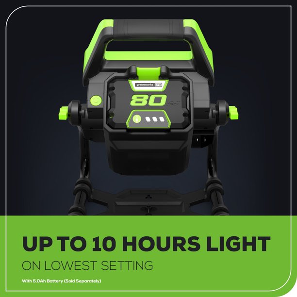 Greenworks 80V AC/DC 2500 Lumen LED Work Light (Tool Only