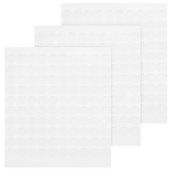 MasteelfCA 300Pcs Transparent Round Double-Sided Adhesive Dots Paste Dot Stickers for DIY Crafts Decoration