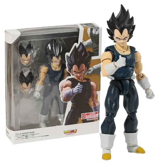 Dragonball Super Son Goku Ultra Instinct SHF Collection Action Figure PVC Model Figurals, a 15-16.5cm tall PVC collectible with intricate detailing and articulation. The packaging box includes interchangeable parts, ideal for fans of Dragonball Super and action figure collectors.