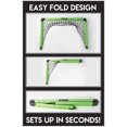 thumbnail image 3 of Franklin Sports 60156 Ensemble de Jeu de But Sportif Instantané de Soccer avec Accessoires, Vert, 3 of 4