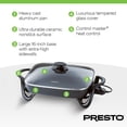 thumbnail image 3 of Presto Electric Skillet with Glass Lid, Nonstick Multi-Cooker, 16 Inch, Black, 3 of 11