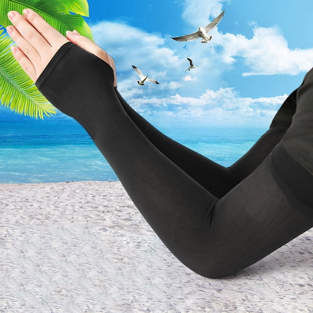 Manches en Soie Glacée pour Cyclisme et Conduite Protection Solaire Protection UV
