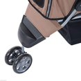 thumbnail image 4 of PawHut Deluxe 3 Wheels Pet Stroller with Brake, Canopy, Cupholders (Red), 4 of 9