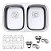 thumbnail image 3 of Ruvati RVM4301 29 in. Undermount 50 & 50 Double Bowl 16 Gauge Stainless Steel Kitchen Sink, 3 of 4