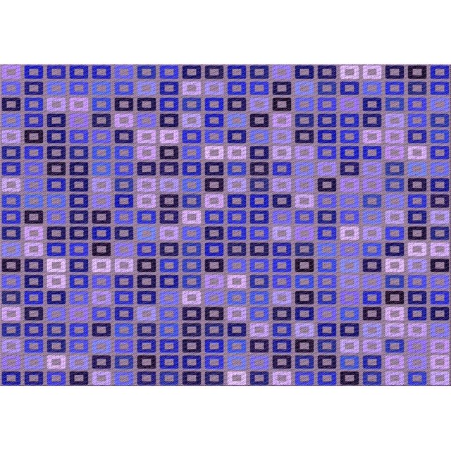 Ahgly Tapis Rectangulaire Lavable en Machine Intérieur Transitionnel Violet Améthyste Violet, 7 Pieds x 9 Pieds