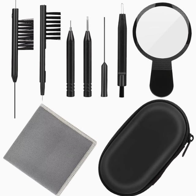 CUITING Hearing Aid Cleaning Kit Hearing Amplifier Cleaners Cleaning Tool Set for Hearing Aid Maintenance