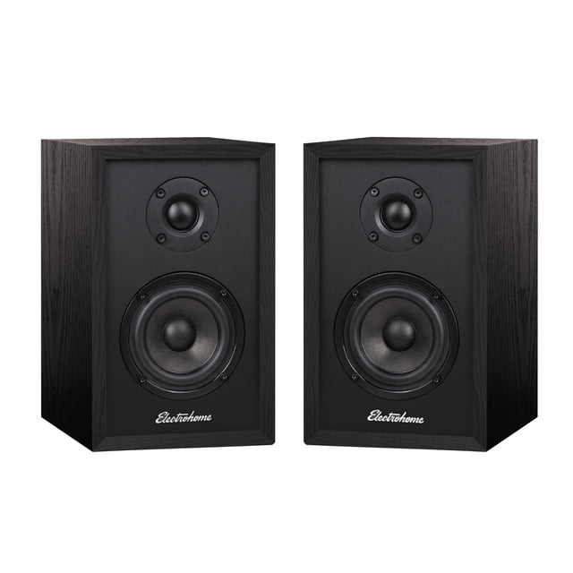 Electrohome Berkeley 2.0 Stereo Powered Bookshelf Speakers with Built-in Amplifier and 3" Drivers for Turntable, TV, PC and Wireless Music Streaming featuring Bluetooth 5, RCA and Aux (EB20B)