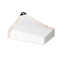 thumbnail image 2 of White Rectangle Shade Sail with Rope - 95% UV Blockage, HDPE Fabric for Patio, Garden, and Pool, Stainless Steel Grommets for Easy Installation, 2 of 5