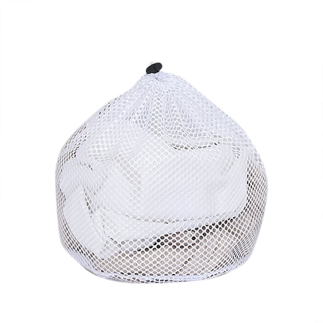 TIELUTT Sac à Linge Réutilisable à Cordon, Lavage en Machine, Sac à Linge en Maille, Serviettes en Papier Réutilisables pour la Lessive, Armoire de Rangement de Salle de Bain au-Dessus de la Toilette, Supports de Serviettes de Rangement de Salle de Bain pour Porte de Salle de Bain, Remorquage de Cuisine