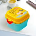 thumbnail image 4 of Oleegame 2PC Produce Storage Cute Animal Children's Snack Box Bento Box Double Lunch Box Yellow, 4 of 6