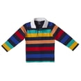 thumbnail image 3 of Sportoli Polo Rugby à Manches Longues en Coton à Larges Rayures pour Garçons - Multicolore (Taille 12), 3 of 7