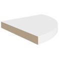 thumbnail image 2 of vidaXL Floating Corner Shelves 2 pcs White 35x35x3.8 cm MDF, 2 of 5