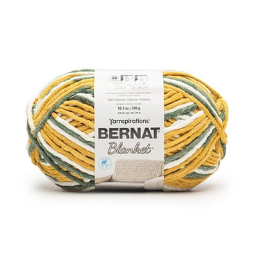 Bernat® Blanket™ #6 Super Bulky Polyester Yarn, Olive Varg 10.5oz/300g, 220 Yards