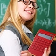thumbnail image 1 of Battery Calculator 12-Digit Portable Calculator with Large Buttons for Study Business and Office Use, 1 of 7