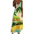 thumbnail image 2 of Fankiway Robe Imprimée à Bretelles Dos Nu de Printemps/été à la Mode pour Femme Robes d'Été de Plage pour Femmes Grande Taille Robes pour Femmes, 2 of 5