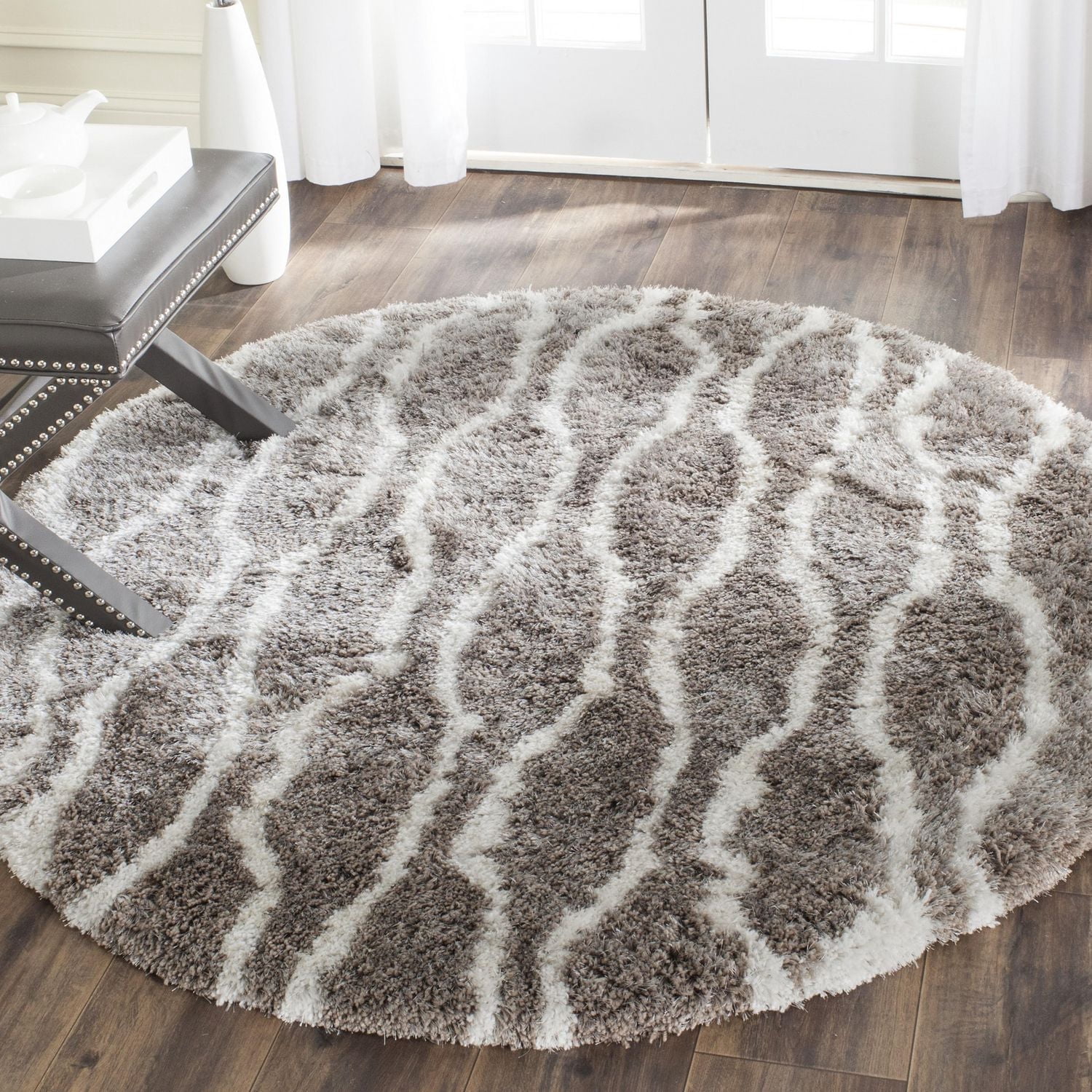 Safavieh Barcelona Melinda Tapis Peluche Shag Géométrique