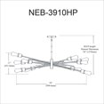 thumbnail image 2 of Dainolite NEB-3910HP-BC Burnished Chrome Pendant, 2 of 3