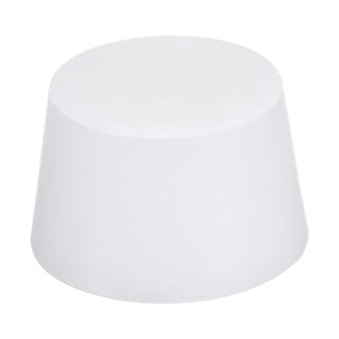 Unique Bargains 51.5mm to 62mm Solid Silicone Rubber Tapered Plug White for Powder Coating, Painting