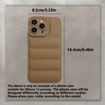 thumbnail image 2 of Down Jacket-Shaped 3D Phone Case for iPhone 14 Plus/13/12/11 Pro Max/XS Max/XR/8/7 Plus/SE3/SE2, Fashionable Solid Color Design with Soft Shock Absorption, Scratch & Fingerprint Resistance, Durable &, 2 of 5