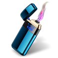thumbnail image 1 of Double Arc Electric Lighter Smart Fingerprint Sensor Lighter Flameless Windproof Lighter USB Rechargeable Fashion Lighter Best Gift for You (Blue), 1 of 4