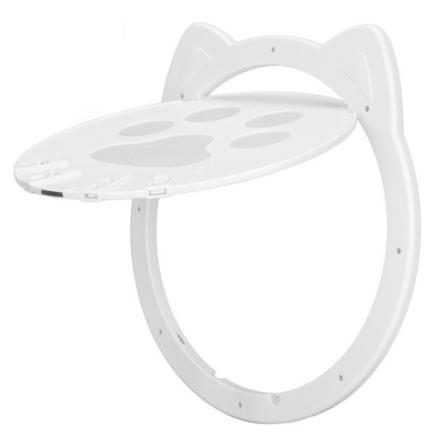 Porte Intérieure pour Chien, Porte pour Chat en Plastique Contrôlée Porte pour Animaux de Compagnie Design Convivial