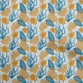 thumbnail image 1 of oneOone Silk Tabby Teal Blue Fabric Sea Shells Ocean Craft Projects Decor Fabric Printed By The Yard 42 Inch Wide, 1 of 4