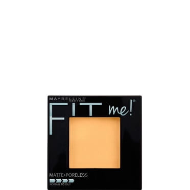 Poudre Fit Me Matte + Poreless Maybelline New York, Poudre visage compacte avec contrôle de la brillance longue durée, Pour peaux normales à grasses, Beige naturel, 220