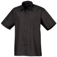 thumbnail image 1 of Premier Chemise de Travail Formelle en Popeline Unie à Manches Courtes pour Hommes, 1 of 3