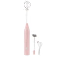 thumbnail image 2 of Fouet Électrique, Sans Fil 3 Modèles Léger Mini Batteur à Œufs Électrique Automatique pour Magasin de Boissons Rose, 2 of 8